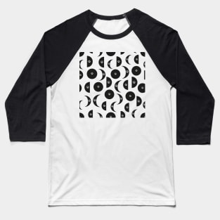 Moon phases with paw prints Baseball T-Shirt